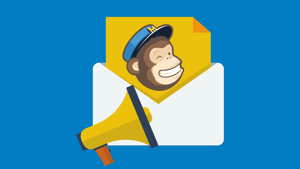 Email graphic with the Mail Chimp logo